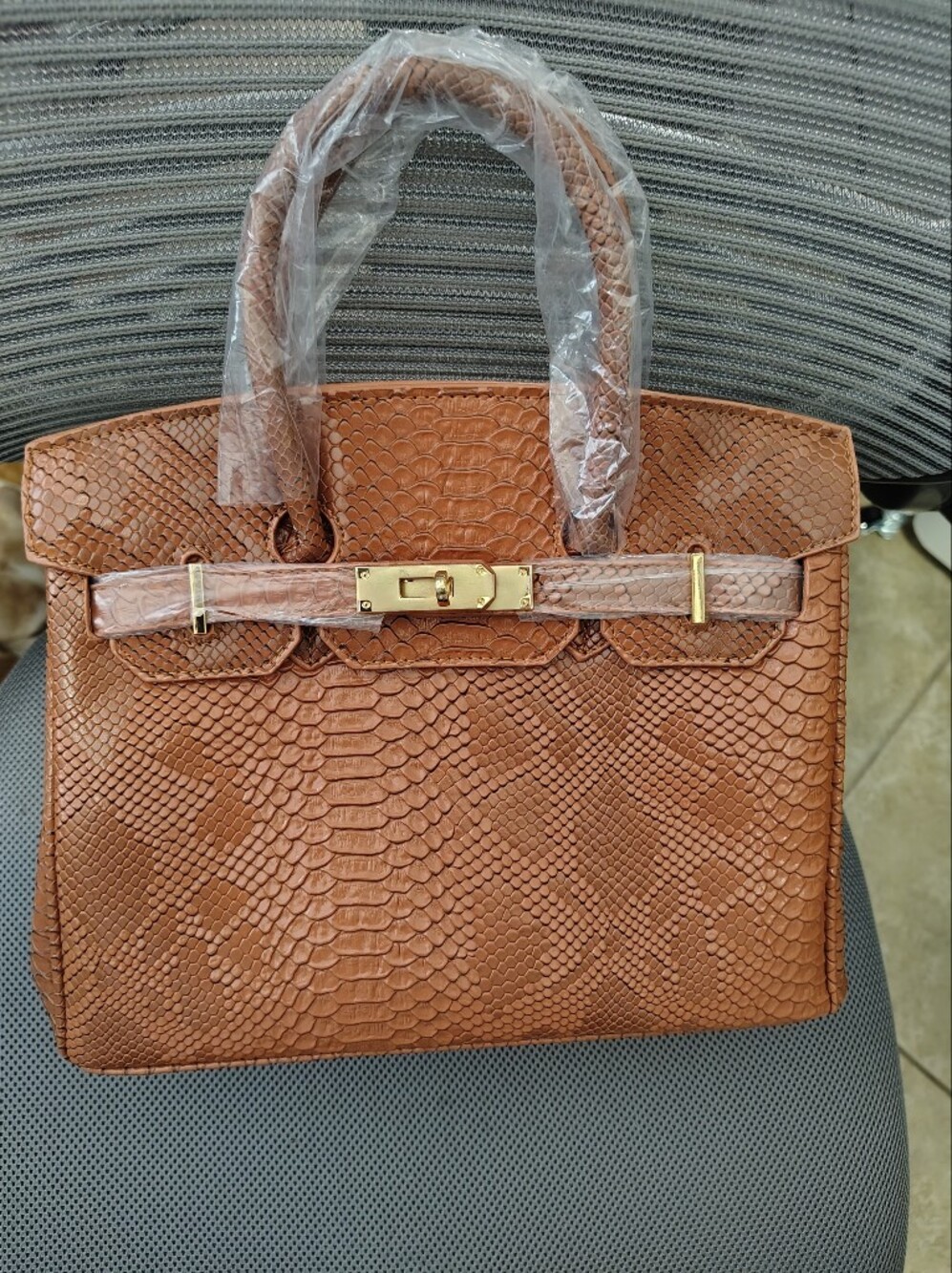 Brand New Fashion bag Brown Textured Top-Handle Women’s Satchel With Crossbody